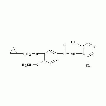 罗氟司特;3(环丙甲氧基-n(3,5-二氯-4-吡啶基-4(二氟甲氧基)苯甲