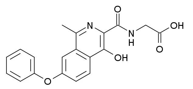 罗沙司他分子结构式